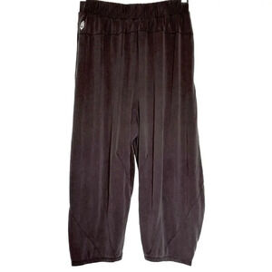 Free People Movement Womens Medium Pull On Harem Cropped Pants Brown